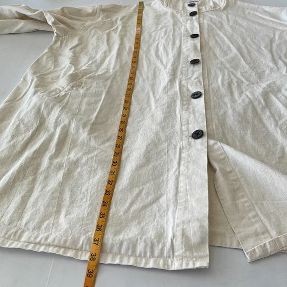 Opening Ceremony ONE SIZE (Oversized) Beige Hooded Elastic Cuffs Trench Coat - Picture 4 of 9